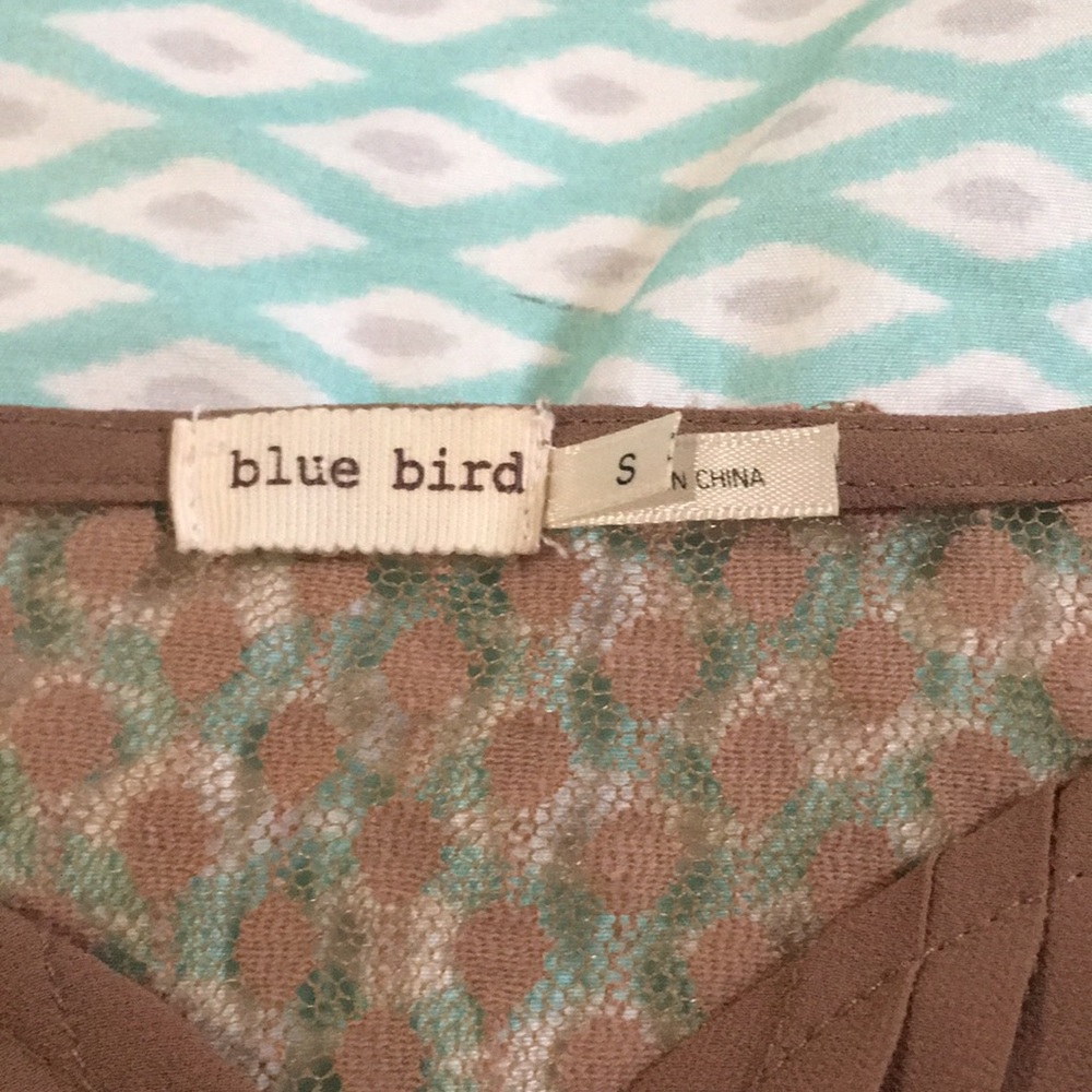 Dark Tan Flowy Blouse from Blue Bird - Picture 3 of 5